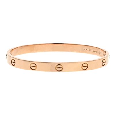  Cartier CARTIER LOVE 18K ROSE GOLD LOVE SIZE 18 BRACELET