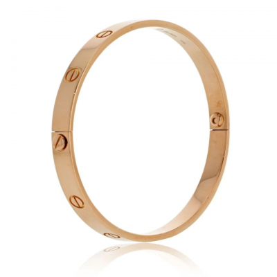  Cartier CARTIER LOVE 18K ROSE GOLD SIZE 20 BANGLE BRACELET
