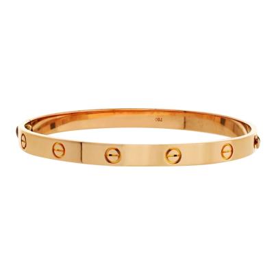  Cartier CARTIER LOVE 18K ROSE GOLD SIZE 20 BANGLE BRACELET