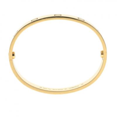  Cartier CARTIER LOVE 18K YELLOW GOLD LOVE BANGLE SIZE 16 BRACELET