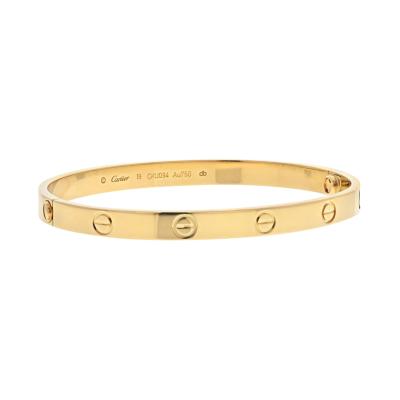  Cartier CARTIER LOVE 18K YELLOW GOLD SIZE 19 EXCELLENT CONDITION BRACELET