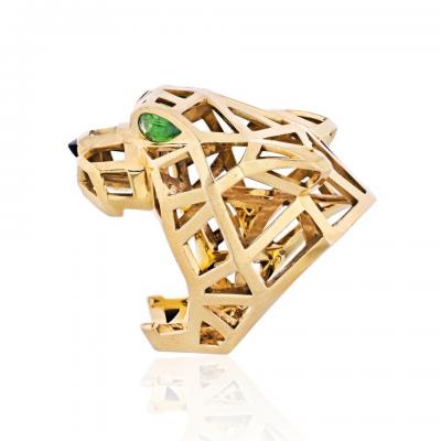  Cartier CARTIER PANTHERE 18K YELLOW GOLD SKELETON RING