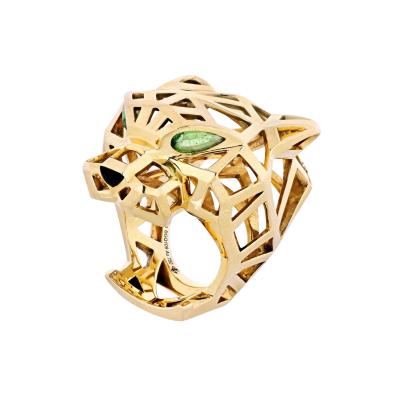  Cartier CARTIER PANTHERE 18K YELLOW GOLD SKELETON RING