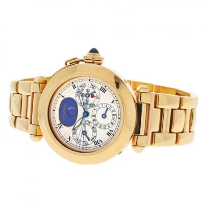  Cartier CARTIER PASHA 18K YELLOW GOLD PASHA 38MM PERPETUAL CALENDAR 38MM AUTOMATIC WATCH
