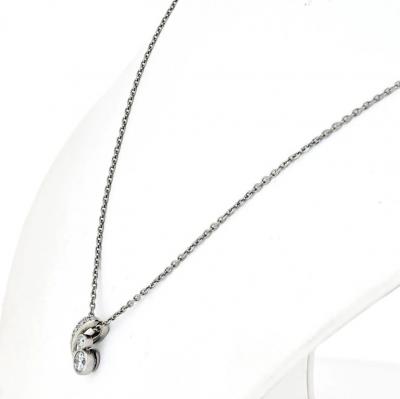  Cartier CARTIER PLATINUM 0 80CTTW ROUND DIAMOND SOLITAIRE NECKLACE