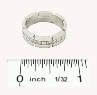  Cartier CARTIER TANK FRANCAISE 18K WHITE GOLD AND DIAMOND RING