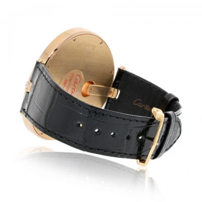  Cartier Cartier 18K Rose Gold Captive 55mm Diamond Bezel And Diamond Dial Watch