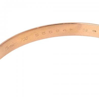  Cartier Cartier 18K Tri Color Larger Model Wide Trinity Bangle Bracelet