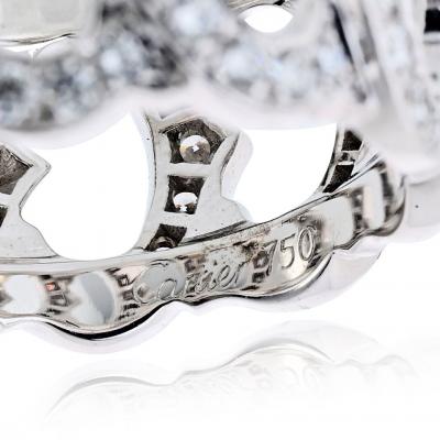  Cartier Cartier 18K White Gold Diamond C Ring