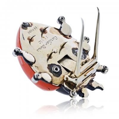  Cartier Cartier 18K White Gold Ladybug 1930s Art Deco Brooch