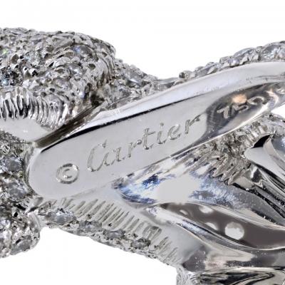  Cartier Cartier 18K White Gold Walking Diamond Panthere Ring