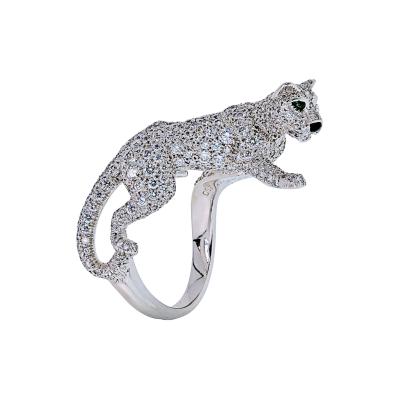  Cartier Cartier 18K White Gold Walking Diamond Panthere Ring