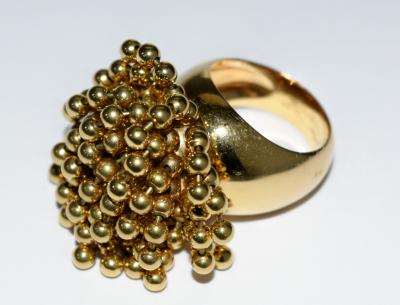 Cartier Cartier 18K YG Nouvelle Vague Dangling Beads Ring