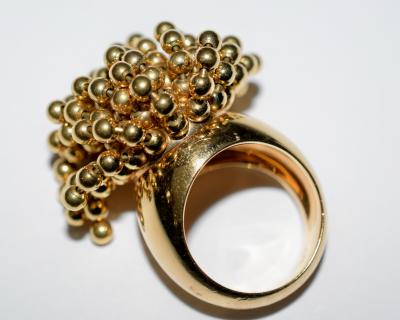 Cartier Cartier 18K YG Nouvelle Vague Dangling Beads Ring