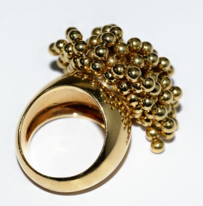 Cartier Cartier 18K YG Nouvelle Vague Dangling Beads Ring