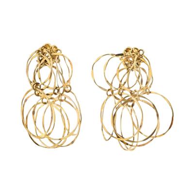  Cartier Cartier 18K Yellow Gold 1970s Cascade Earrings