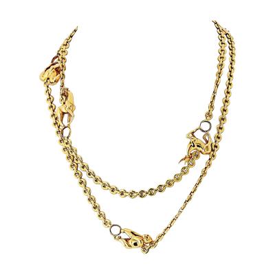  Cartier Cartier 18K Yellow Gold 5 Animal 33 Inches Necklace