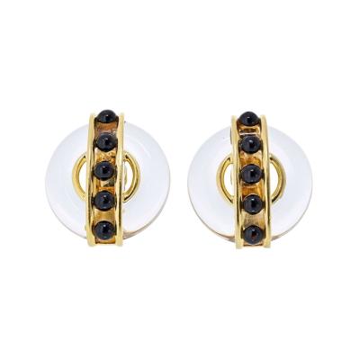  Cartier Cartier 18K Yellow Gold Aldo Cipullo 1973 Rock Crystal Earrings