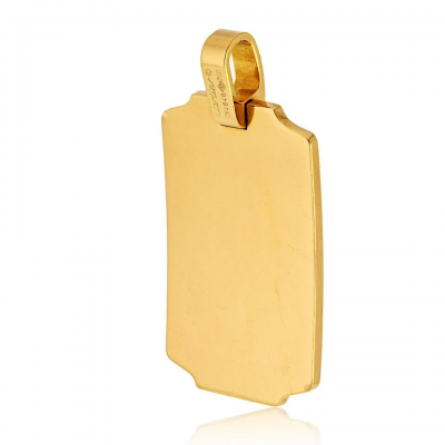  Cartier Cartier 18K Yellow Gold ID Tag Pendant