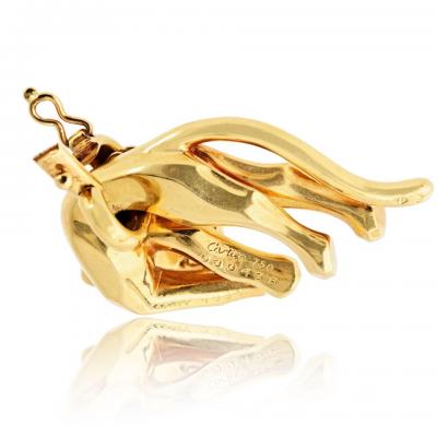  Cartier Cartier 18K Yellow Gold Panthere Circa 1991 On A Chain Pendant