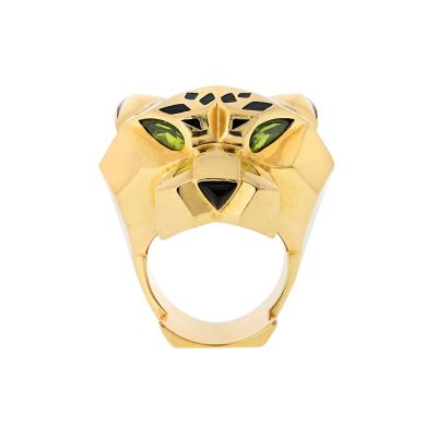  Cartier Cartier 18K Yellow Gold Panthere Head Ring