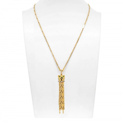 Cartier Cartier 18K Yellow Gold Panthere Long Tassel Necklace