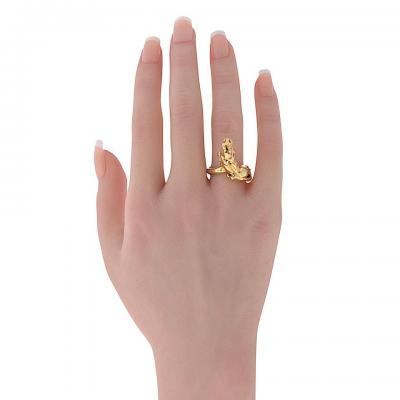  Cartier Cartier 18K Yellow Gold Vintage Panthere Ring
