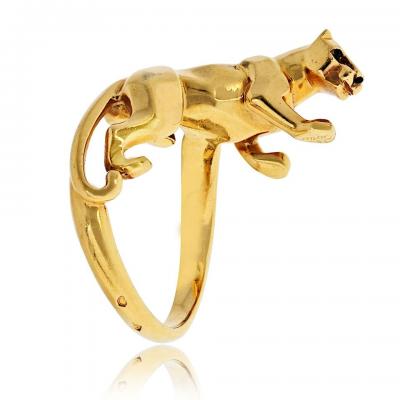 Cartier Cartier 18K Yellow Gold Vintage Panthere Ring