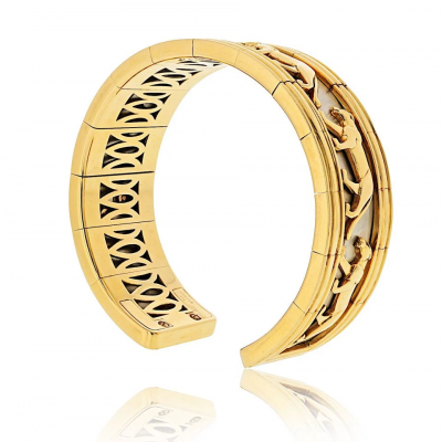  Cartier Cartier 18K Yellow Gold Walking Panthere Bracelet