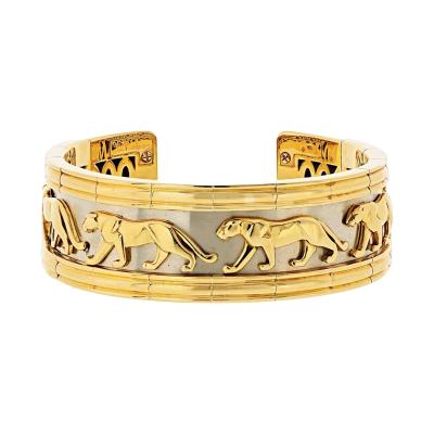  Cartier Cartier 18K Yellow Gold Walking Panthere Bracelet