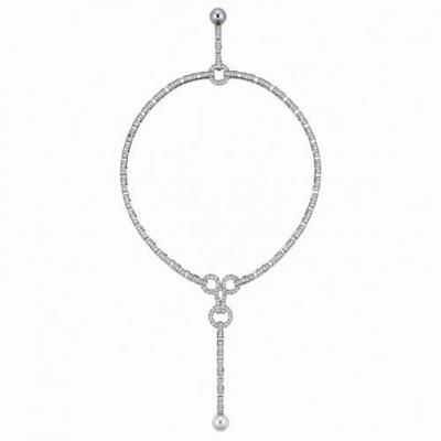 Cartier Cartier Agrade Diamond and Pearl Necklace
