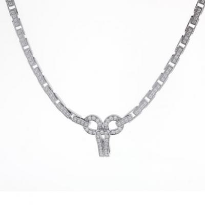  Cartier Cartier Agrade Diamond and Pearl Necklace