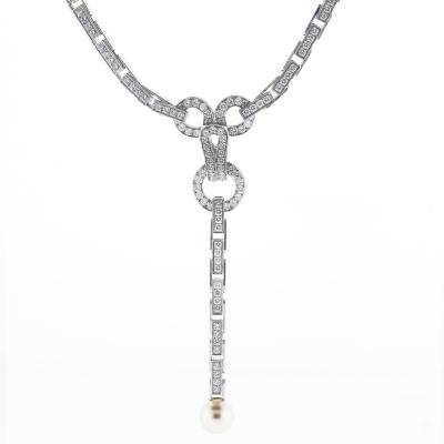  Cartier Cartier Agrade Diamond and Pearl Necklace