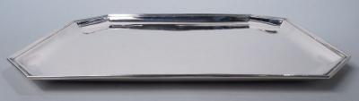  Cartier Cartier American Art Deco Sterling Silver Tray C 1925