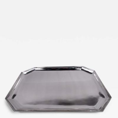  Cartier Cartier American Art Deco Sterling Silver Tray C 1925