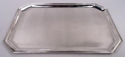  Cartier Cartier American Art Deco Sterling Silver Tray C 1925