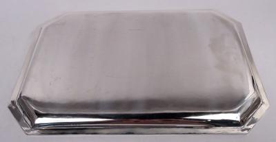  Cartier Cartier American Art Deco Sterling Silver Tray C 1925