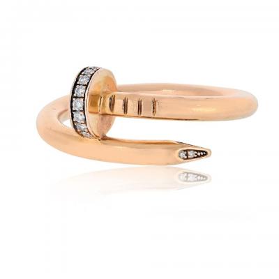  Cartier Cartier Juste Un Clou 18K Rose Gold Diamond Ring