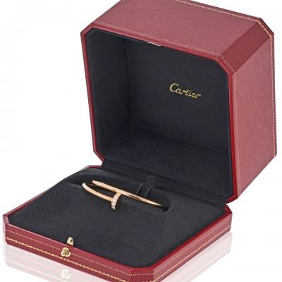  Cartier Cartier Juste Un Clou 18K Rose Gold Diamond Size 16 Bracelet