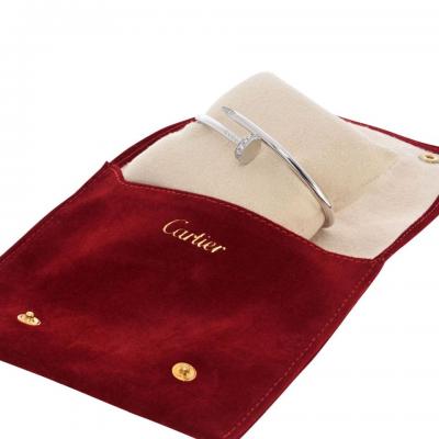  Cartier Cartier Juste Un Clou 18K White Gold Diamond Size 18 Bracelet