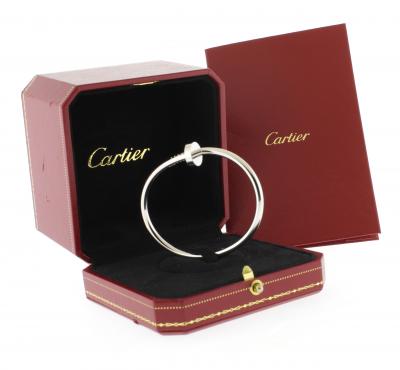  Cartier Cartier Juste Un Clou Bracelet White Gold Size 16