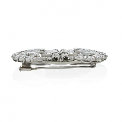  Cartier Cartier London Indian Inspired Diamond Double Clip Brooch