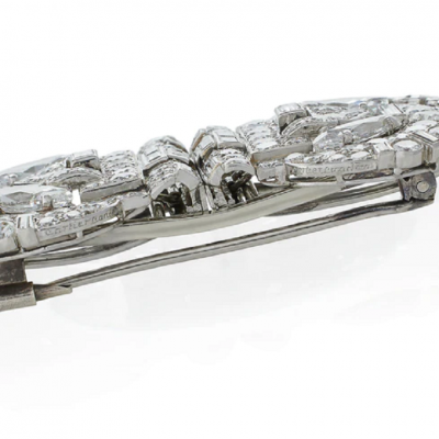  Cartier Cartier London Indian Inspired Diamond Double Clip Brooch