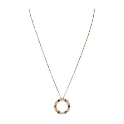  Cartier Cartier Love 18K Rose Gold Diamond Necklace