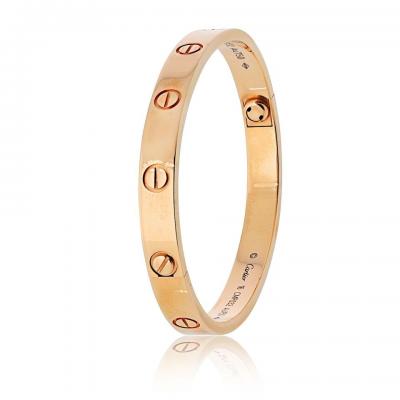  Cartier Cartier Love 18K Rose Gold Size 16 Bracelet
