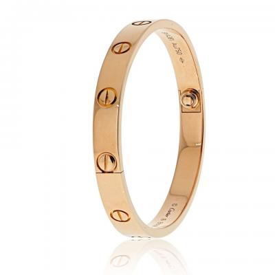  Cartier Cartier Love 18K Rose Gold Size 16 Bracelet