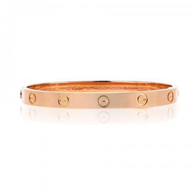  Cartier Cartier Love 18K Rose Gold Size 17 Bracelet