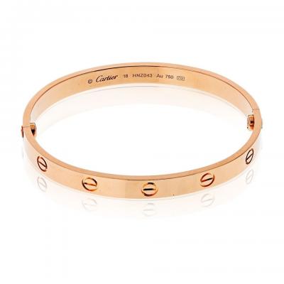  Cartier Cartier Love 18K Rose Gold Size 18 Bracelet