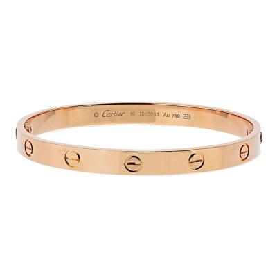  Cartier Cartier Love 18K Rose Gold Size 18 Bracelet