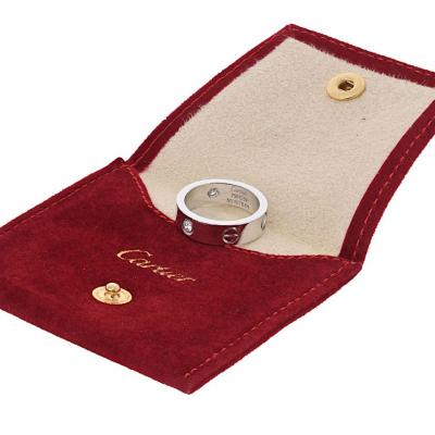  Cartier Cartier Love 18K White Gold 3 Diamond Ring